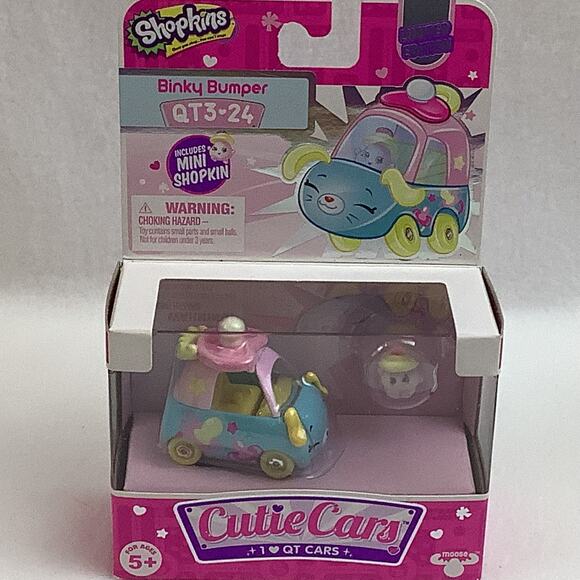 Shopkins Cutie Cars Binky Bumper QT3-24 NIP Includes Mini Shopkin - Picture 1 of 4